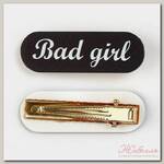 Заколка для волос Bad girl, 4.5 х 1.5 см