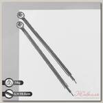 Серьги висячие со стразами 'Голливуд' кольца с нитями, цвет белый в серебре, 19,5см