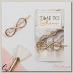 Формовая заколка на открытке 'Time to shine'