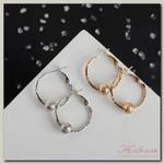 Серьги-кольца 'Классика с шариком', цвет МИКС, d=2,7см