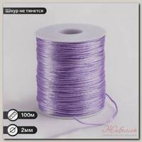 Шнур нейлоновый на бобине d=2мм L=100м, цвет сиреневый