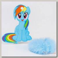 Резинка для волос 'Радуга Деш', My Little Pony, голубая