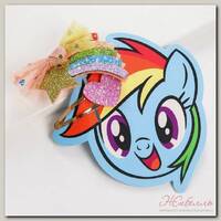 Набор заколок для волос 'Радуга Деш', 2 шт, My Little Pony
