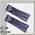 Серьги висячие со стразами 'Грация' сердца в квадрате, цвет бело-синий в золоте, 9,5см