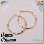 Серьги-кольца 'Дискотека' лёгкие, d=6 см, цвет золото