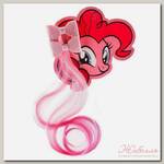 Набор прядей для волос на зажиме 'Бантик. Пинки Пай', My Little Pony, розовый, 40 см