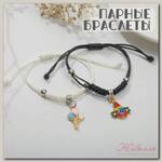 Браслеты 'Неразлучники' клоун и шары, цветные, 7см