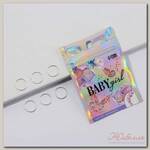 Колечки для волос 'Baby girl', пирсинг, 6 шт.