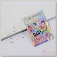 Колечки для волос 'Baby girl', пирсинг, 6 шт.