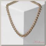 Колье 'Цепь объёмная' малая, цвет золото, 45 см